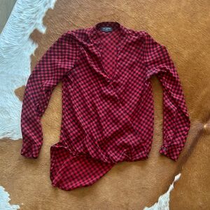 XXSP buffalo Plaid high low top from The Limited